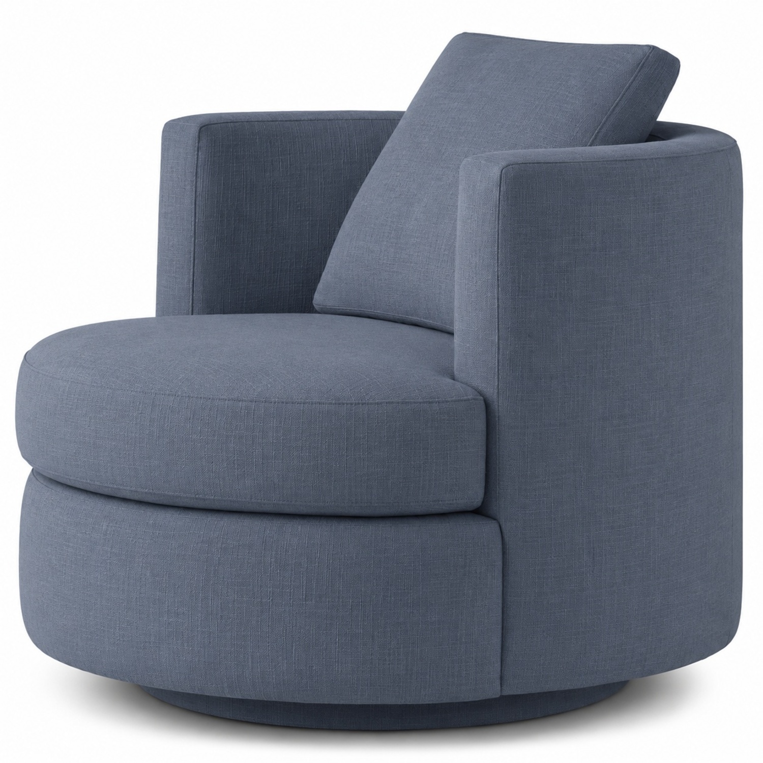 Restoration Hardware Blue Velvet Armchair - image-5