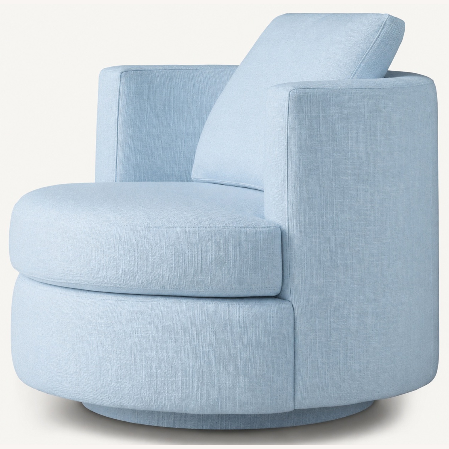 Restoration Hardware Blue Velvet Armchair - image-4