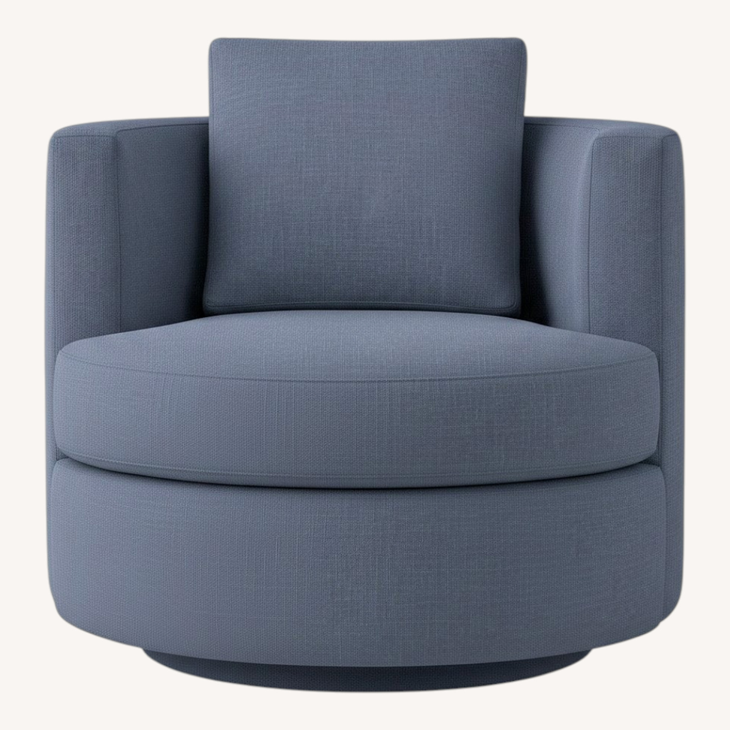 Restoration Hardware Blue Velvet Armchair - image-0