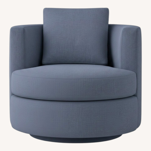 Used Restoration Hardware Blue Velvet Armchair for sale on AptDeco