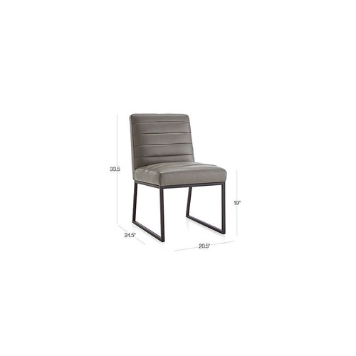 Used Crate & Barrel Channel Leather Dining Chairs for sale on AptDeco