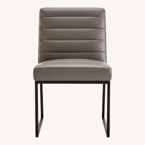 Used Crate & Barrel Channel Leather Dining Chairs for sale on AptDeco