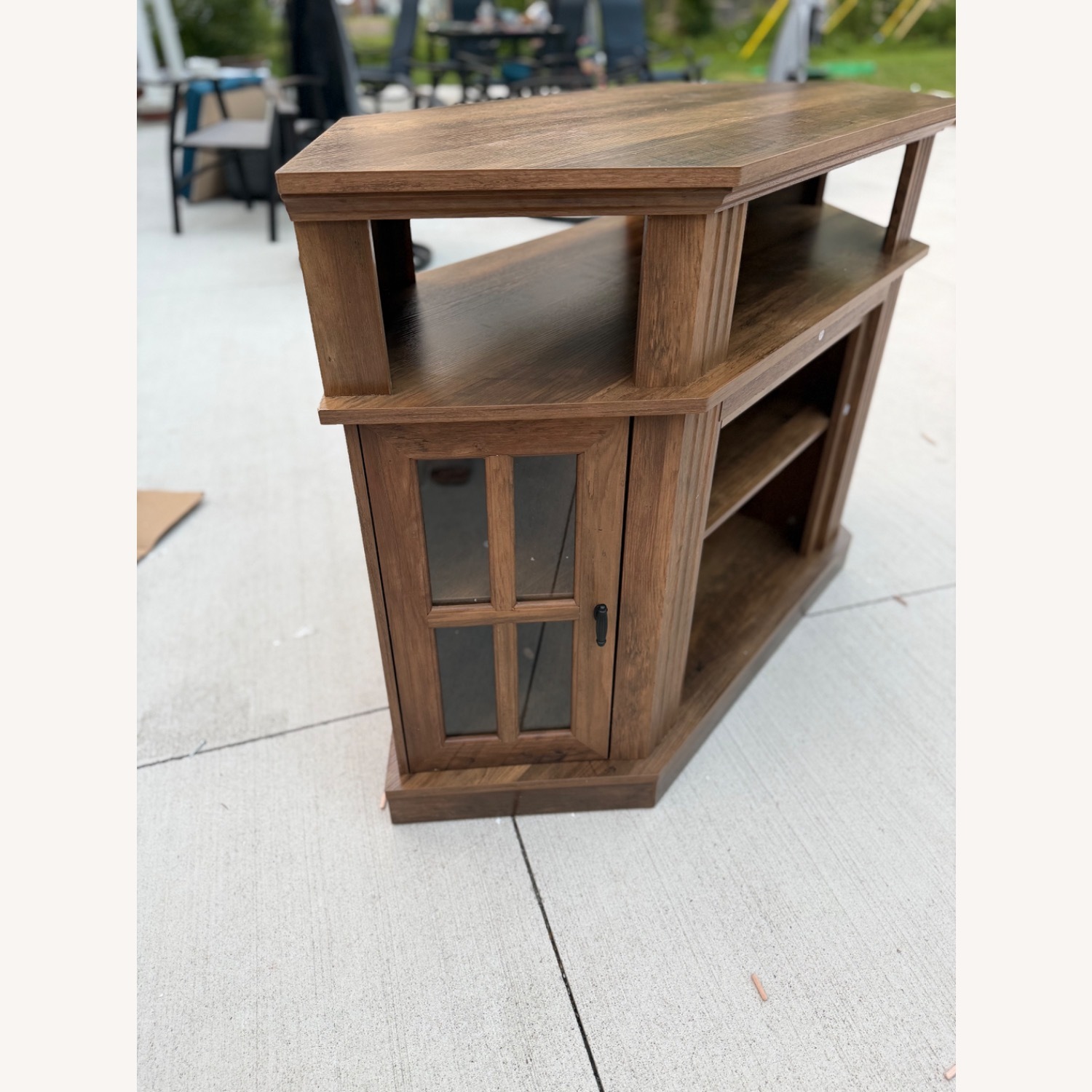 Light Brown Wood Side Table - image-3