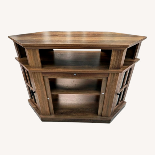 Used Light Brown Wood Side Table for sale on AptDeco