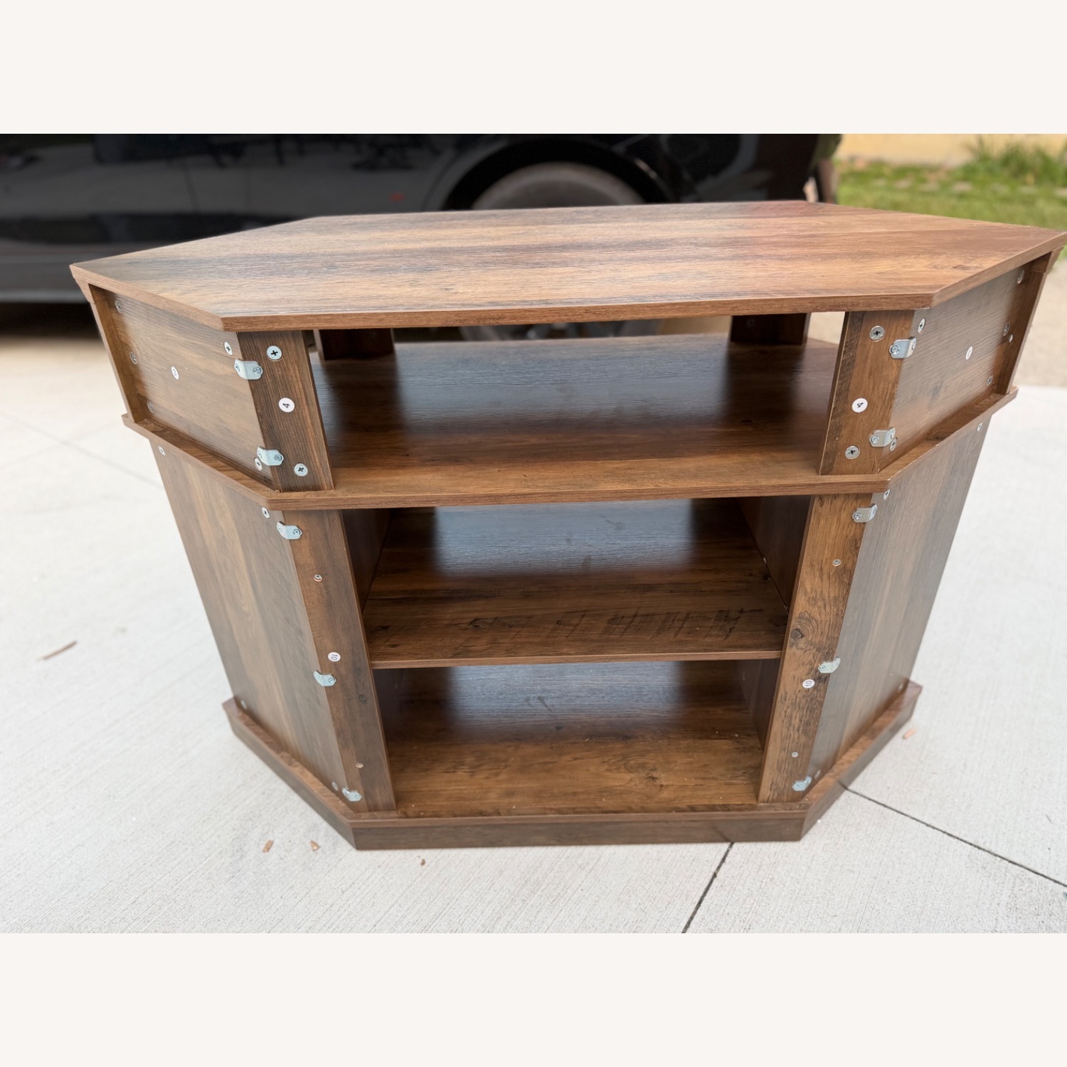 Light Brown Wood Side Table - image-4