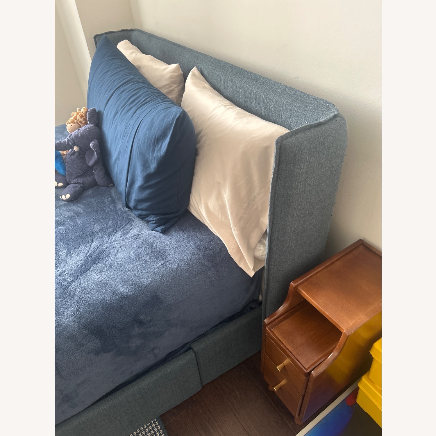 Crate&kids Blue Upholstered Kids Full Storage Bed - image-3