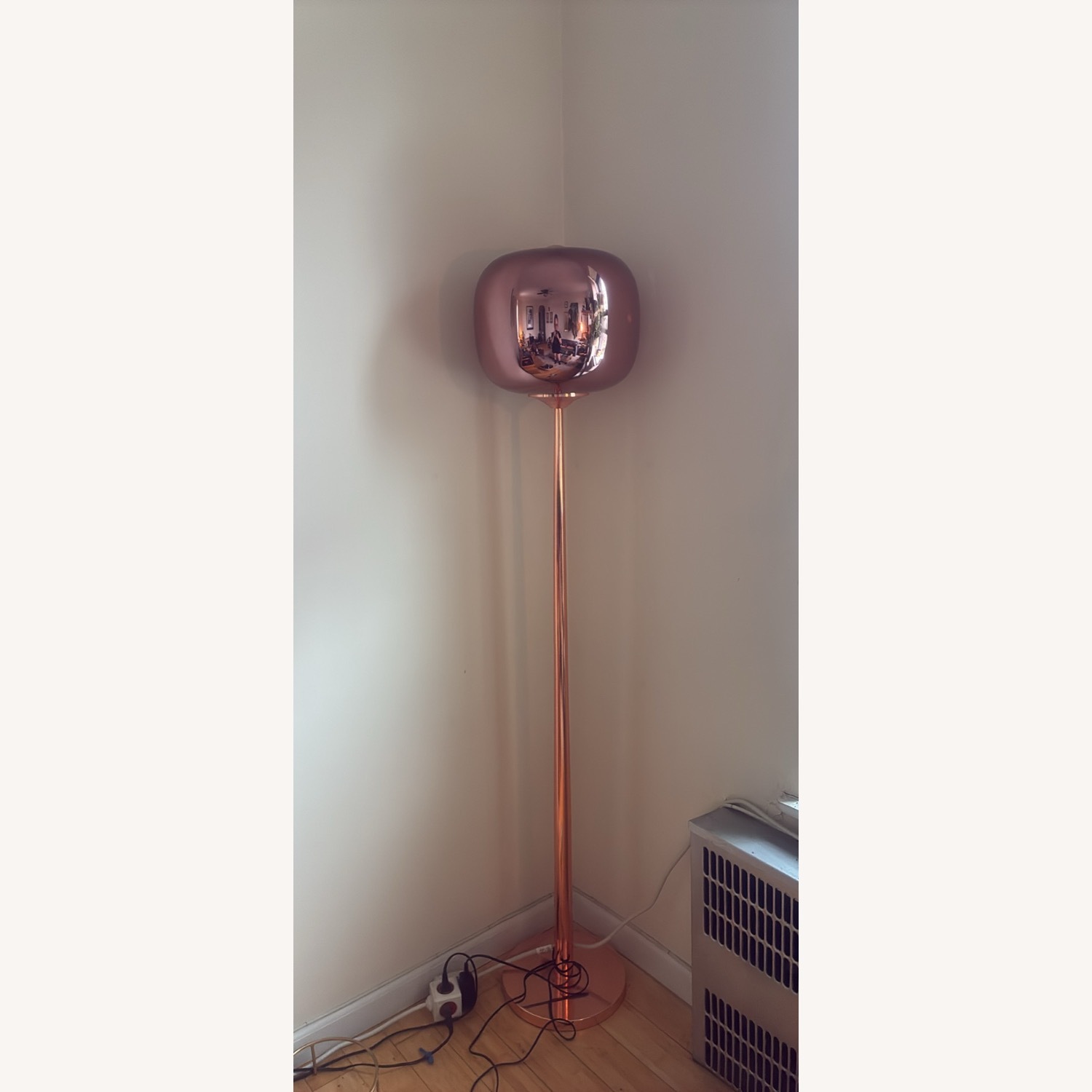 Rose Gold Midcentury Lamp - image-3