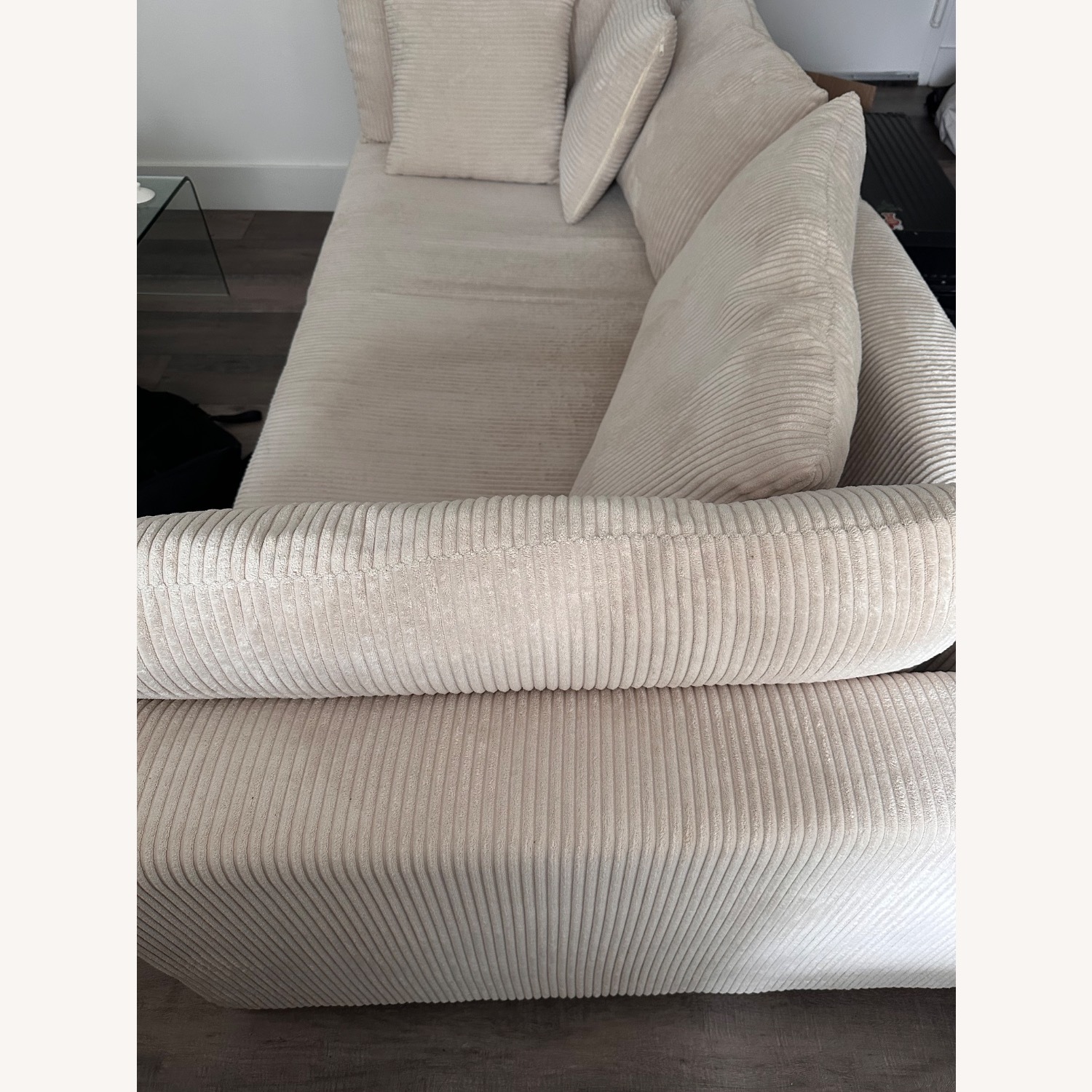 Alcantara Upholstered 89.5'' Sofa - image-2