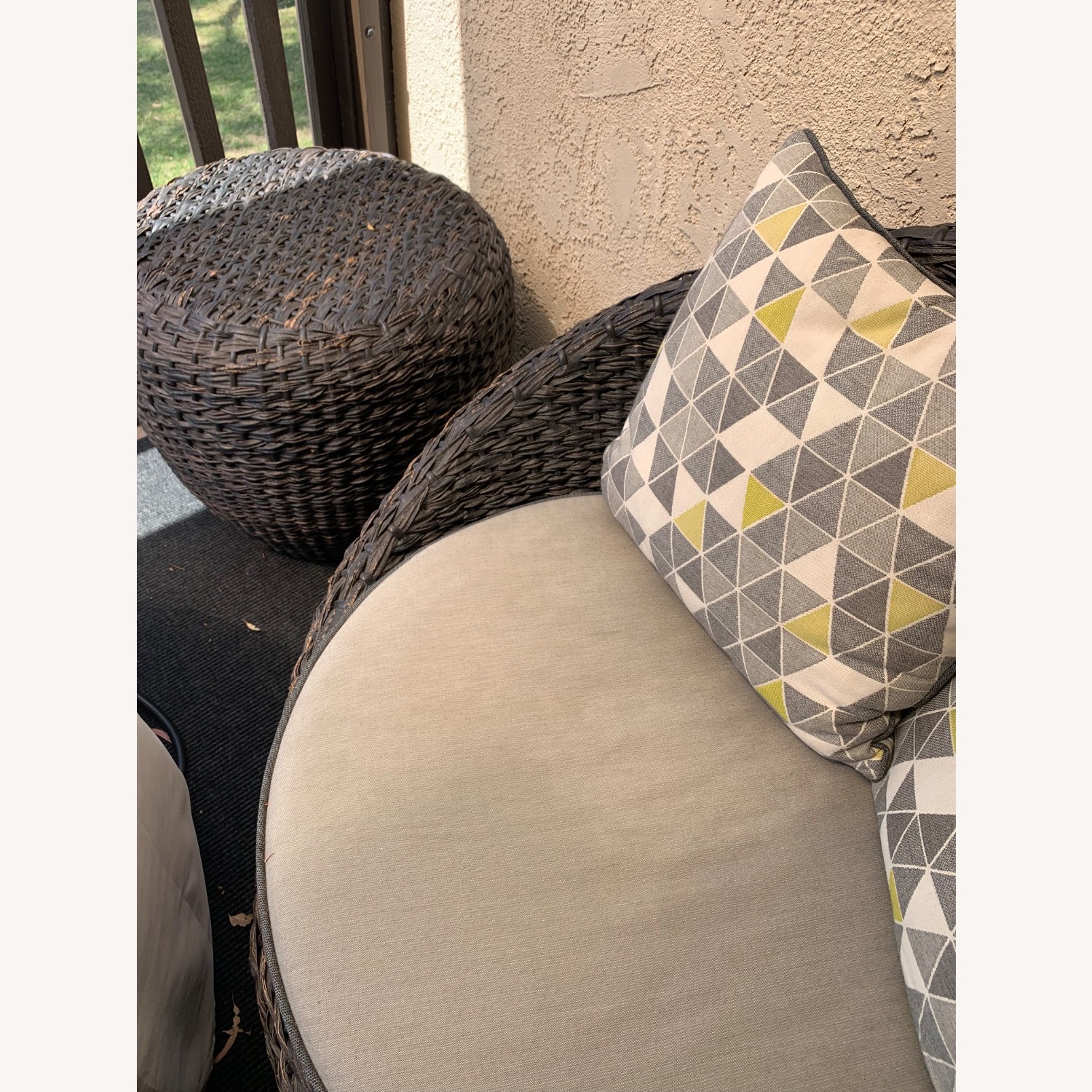Outdoor Swivel Chair Set + Table - image-4