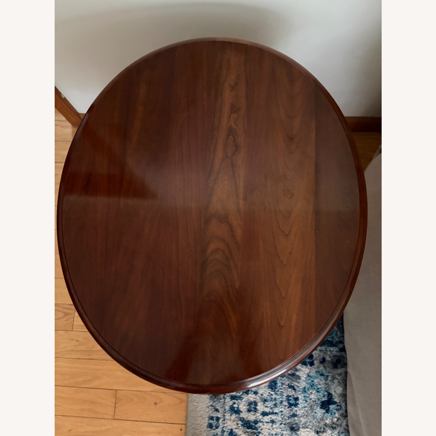 Vintage/Antique Dark Brown Wood Side Table - image-4