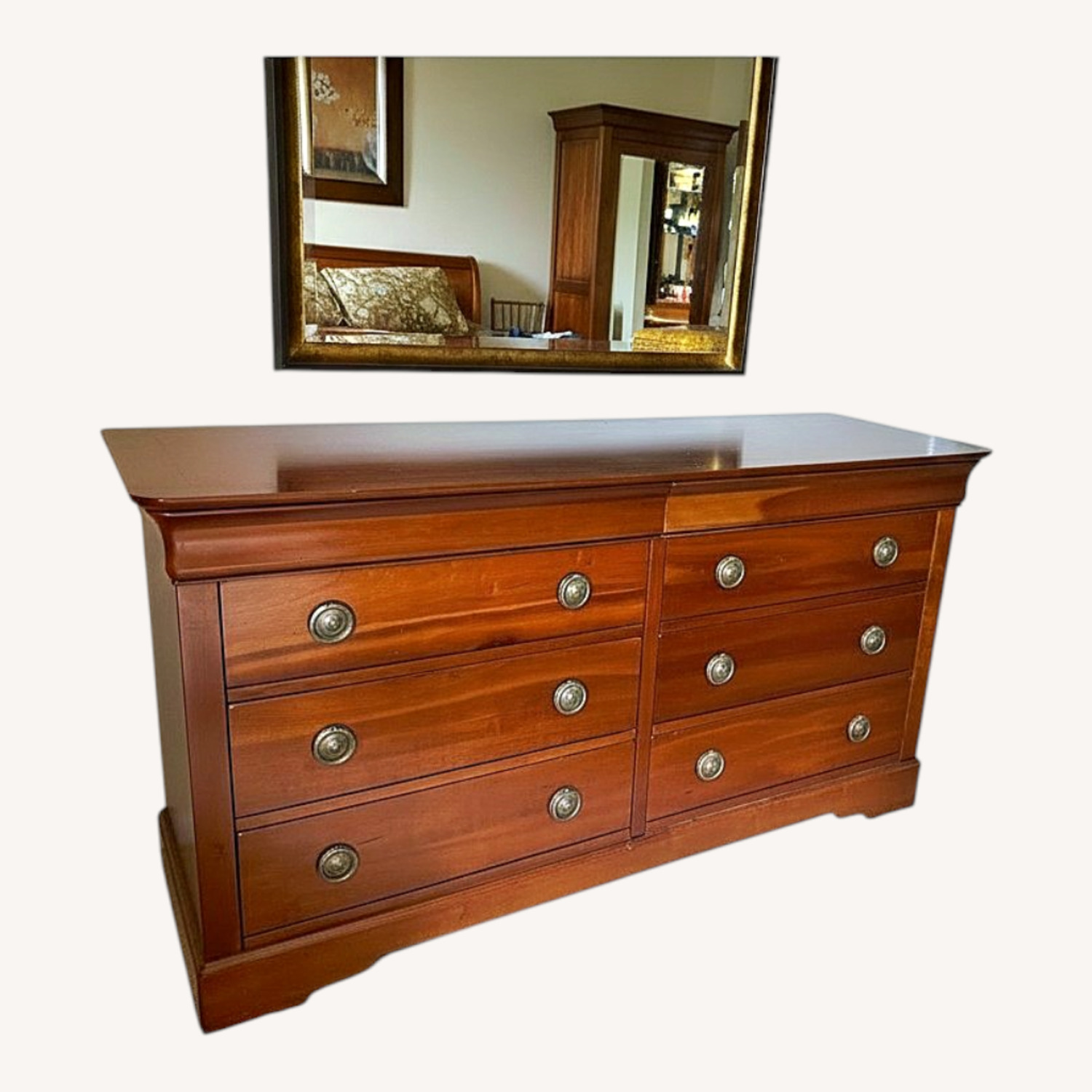 Vintage/Antique Finds Dark Brown Wood Dresser - image-0