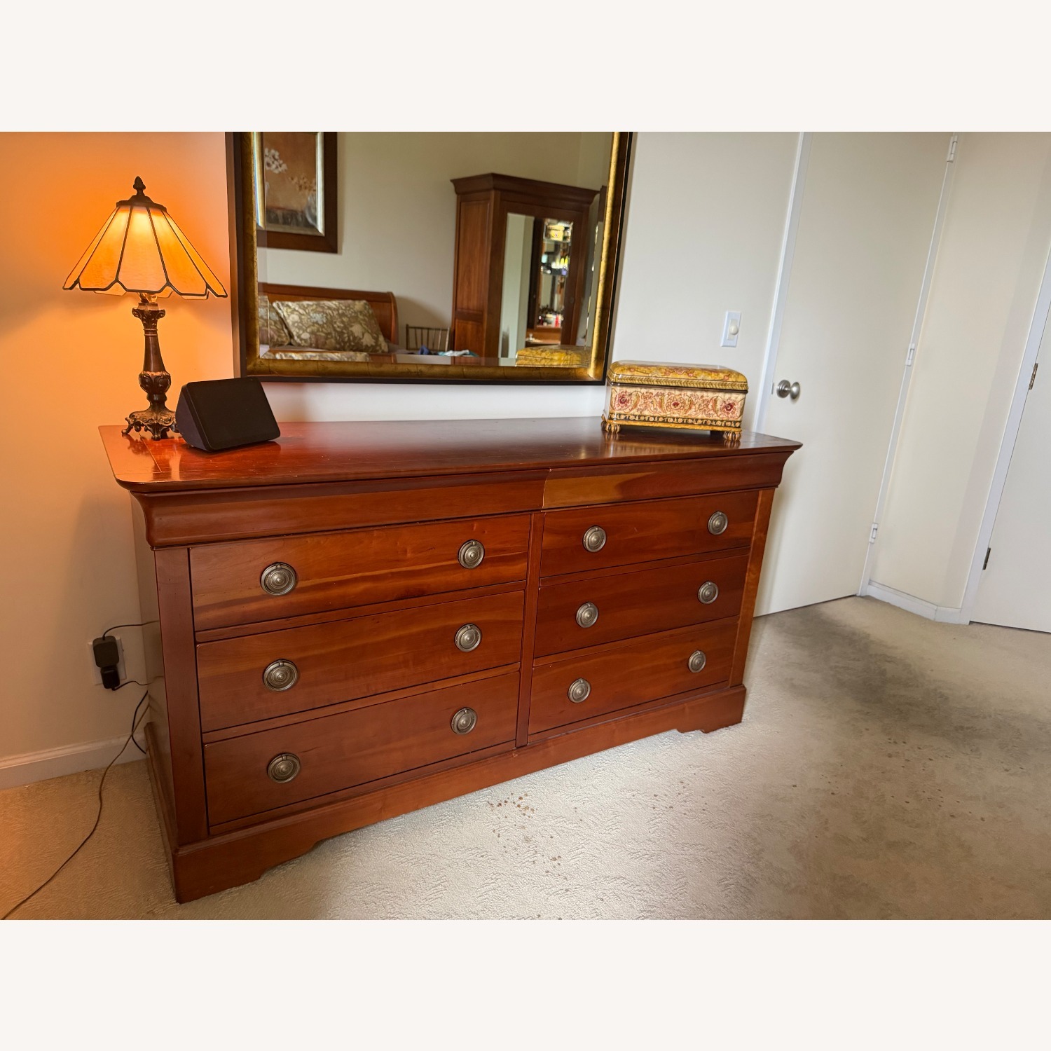 Vintage/Antique Finds Dark Brown Wood Dresser - image-1