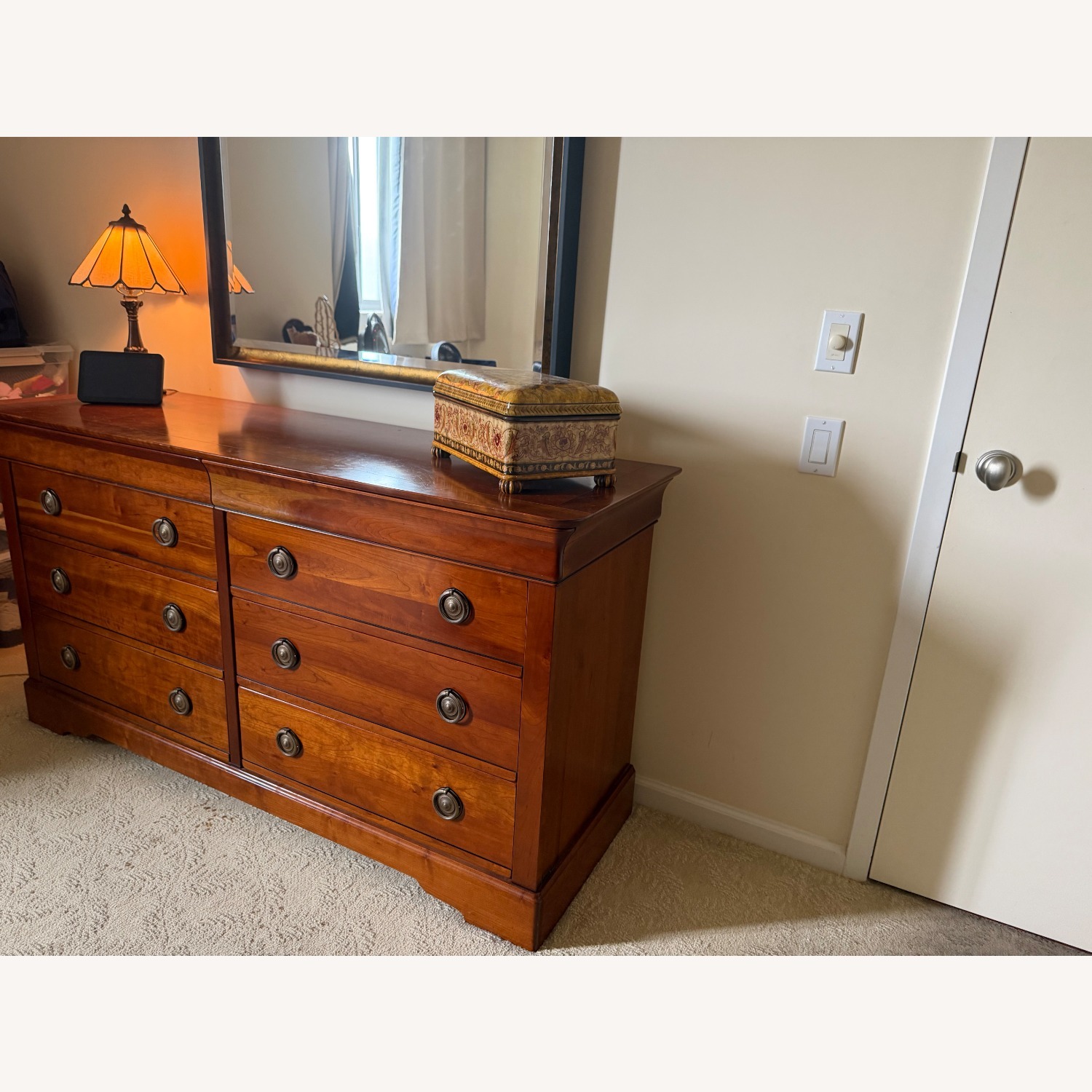 Vintage/Antique Finds Dark Brown Wood Dresser - image-2