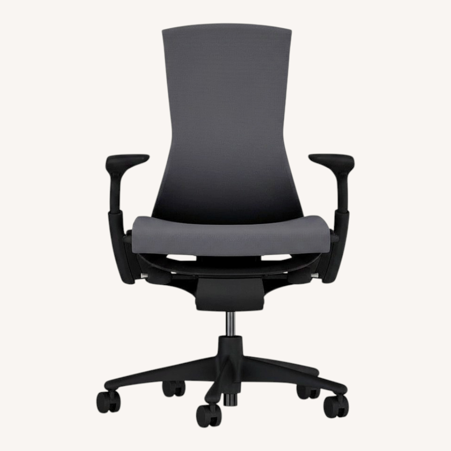 Herman Miller Black Fabric Office Chair - image-0