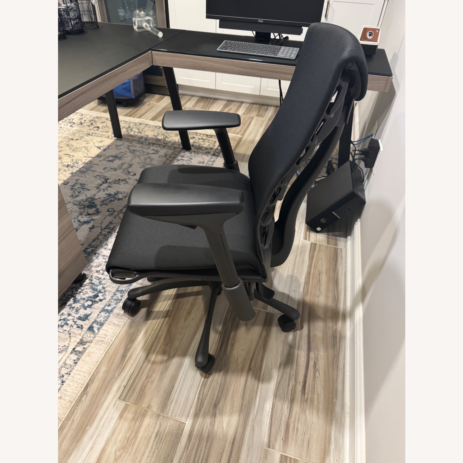 Herman Miller Black Fabric Office Chair - image-3