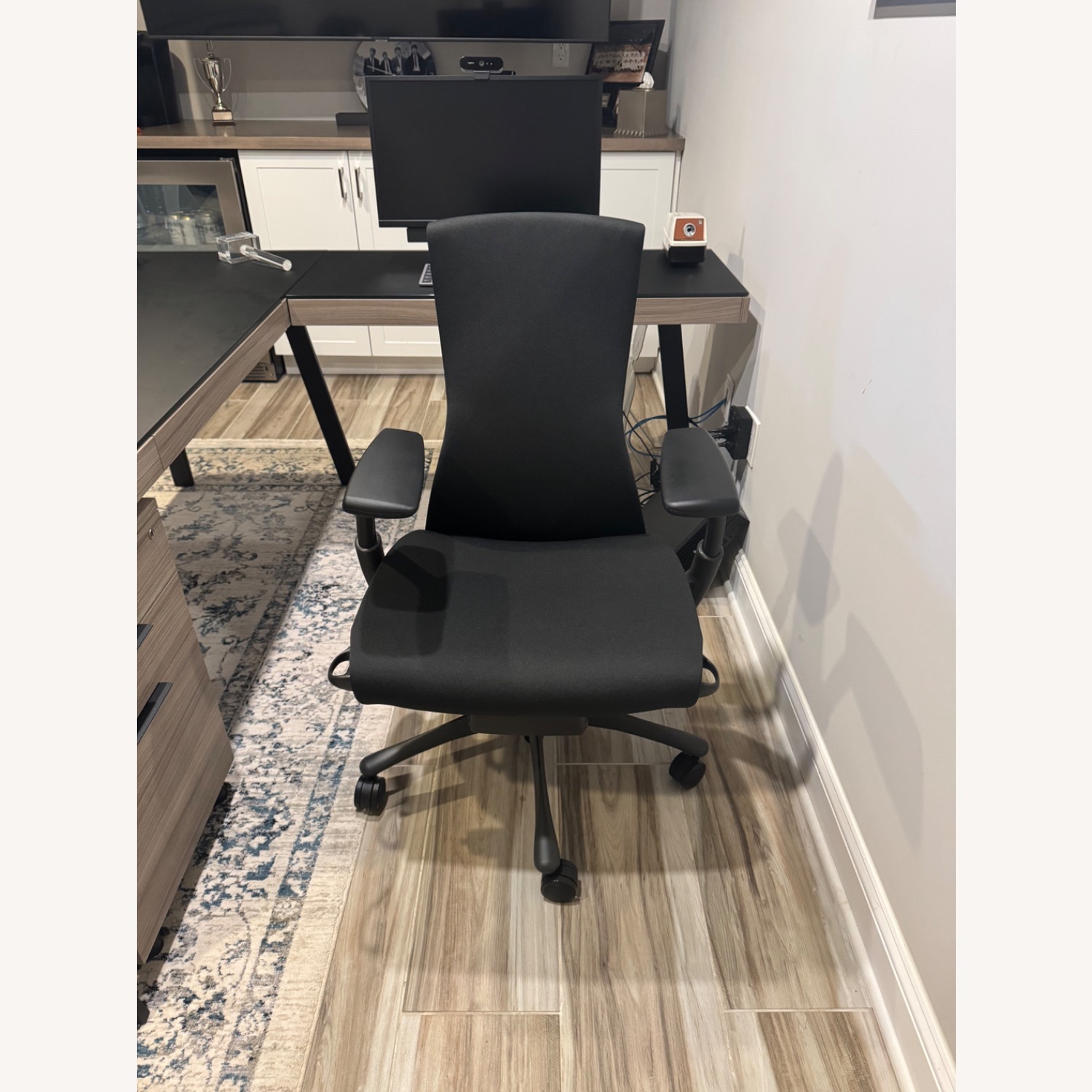 Herman Miller Black Fabric Office Chair - image-2