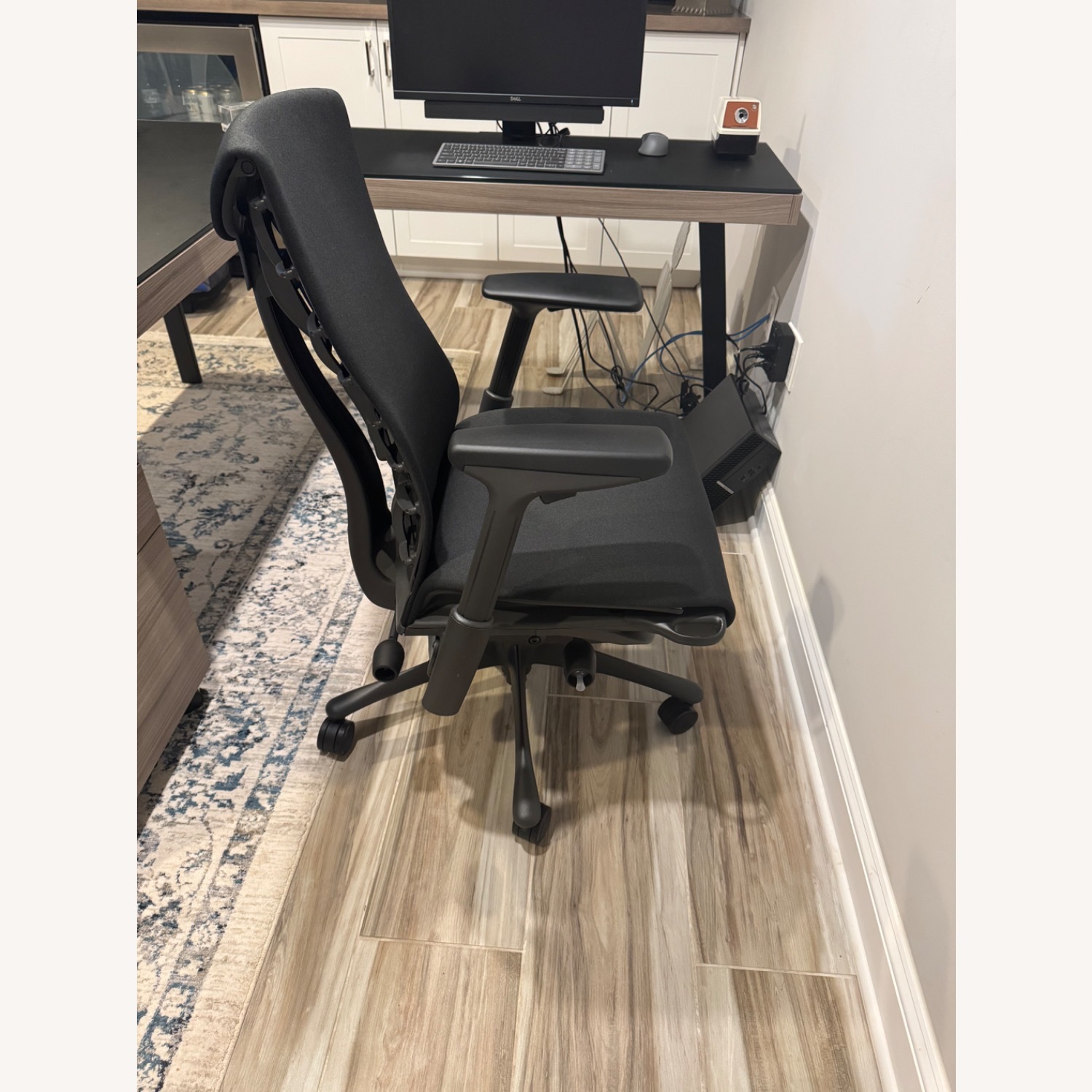 Herman Miller Black Fabric Office Chair - image-4