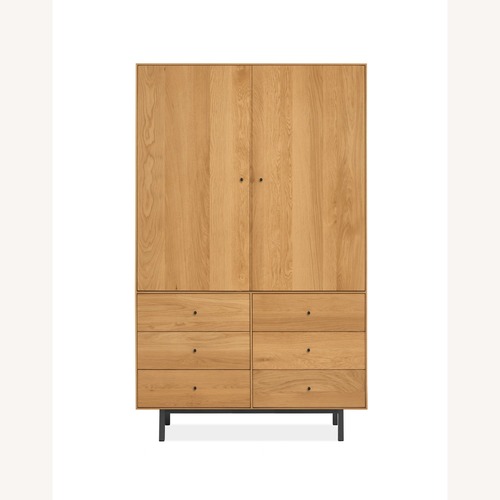 Used Room & Board Hudson Armoire (White Oak) for sale on AptDeco