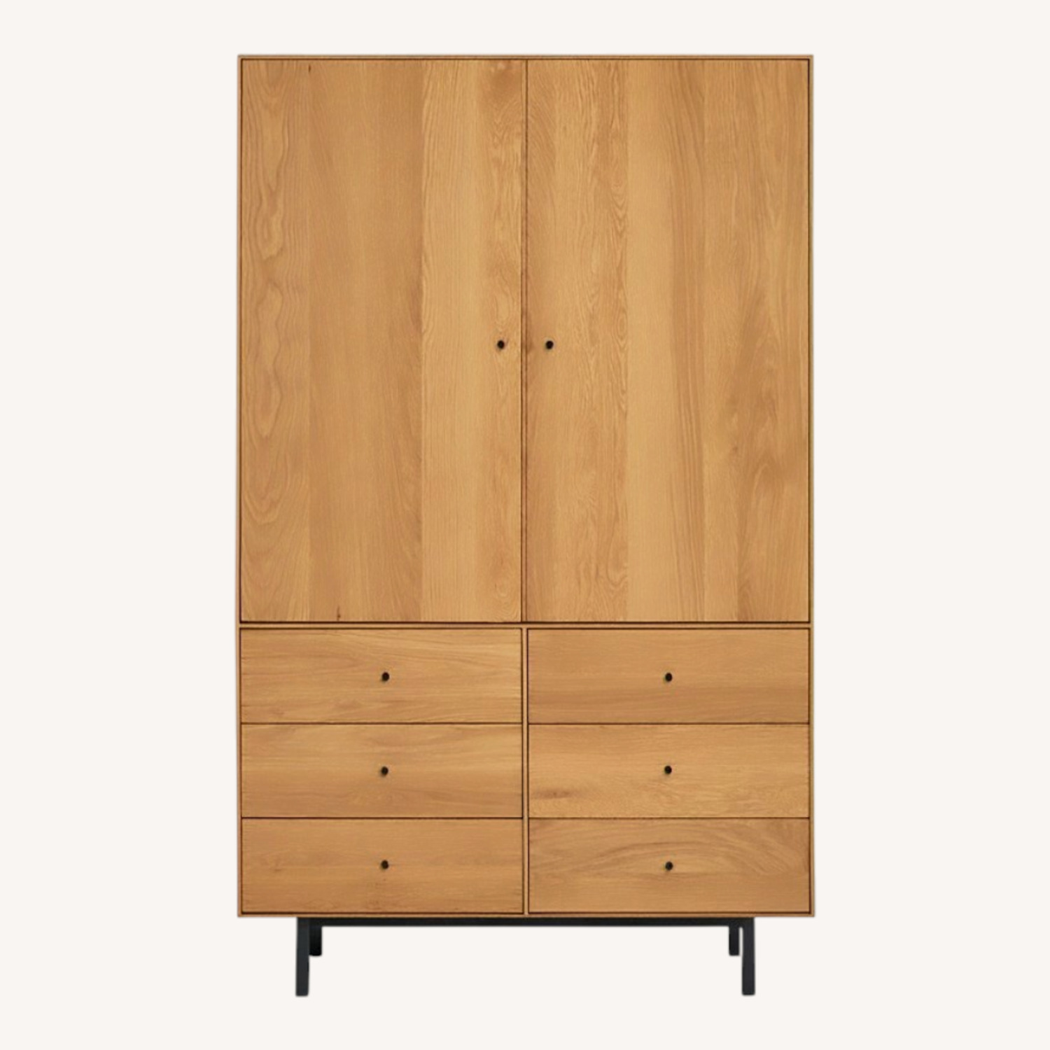 Room & Board Hudson Armoire (White Oak) - image-0