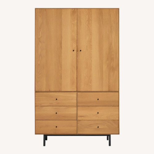 Used Room & Board Hudson Armoire (White Oak) for sale on AptDeco