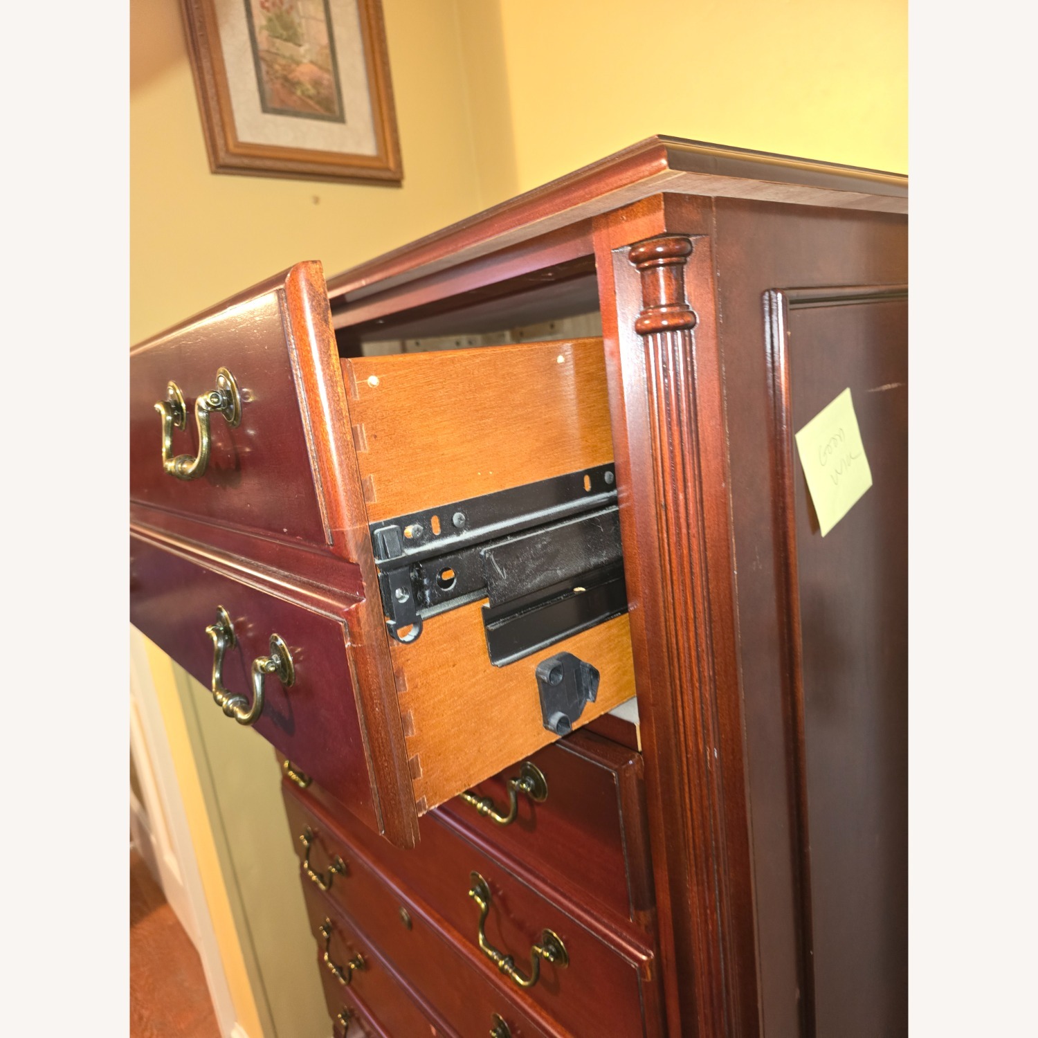 Dark Brown Wood Dresser - image-3