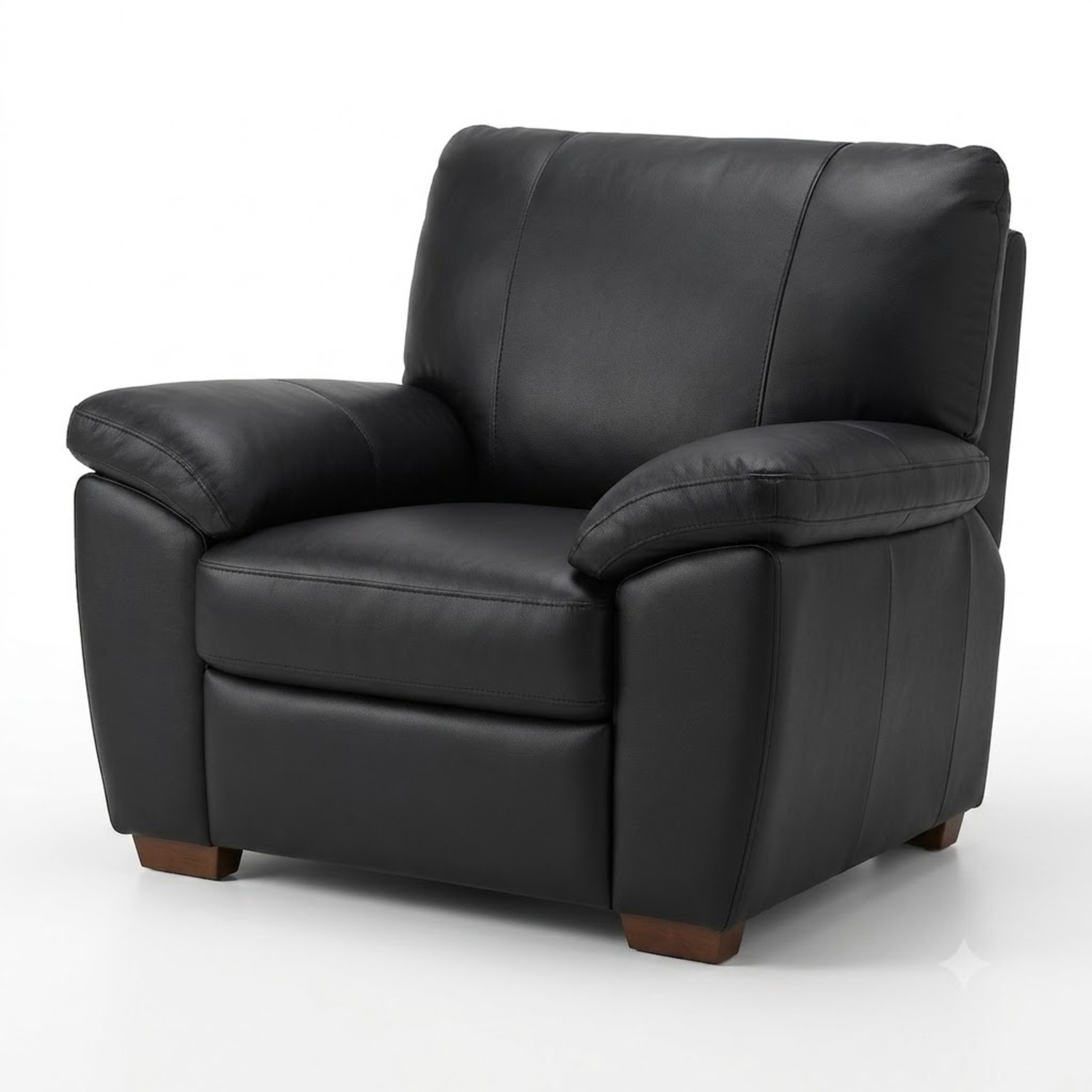 IKEA Vreta Black Leather Armchair - image-4