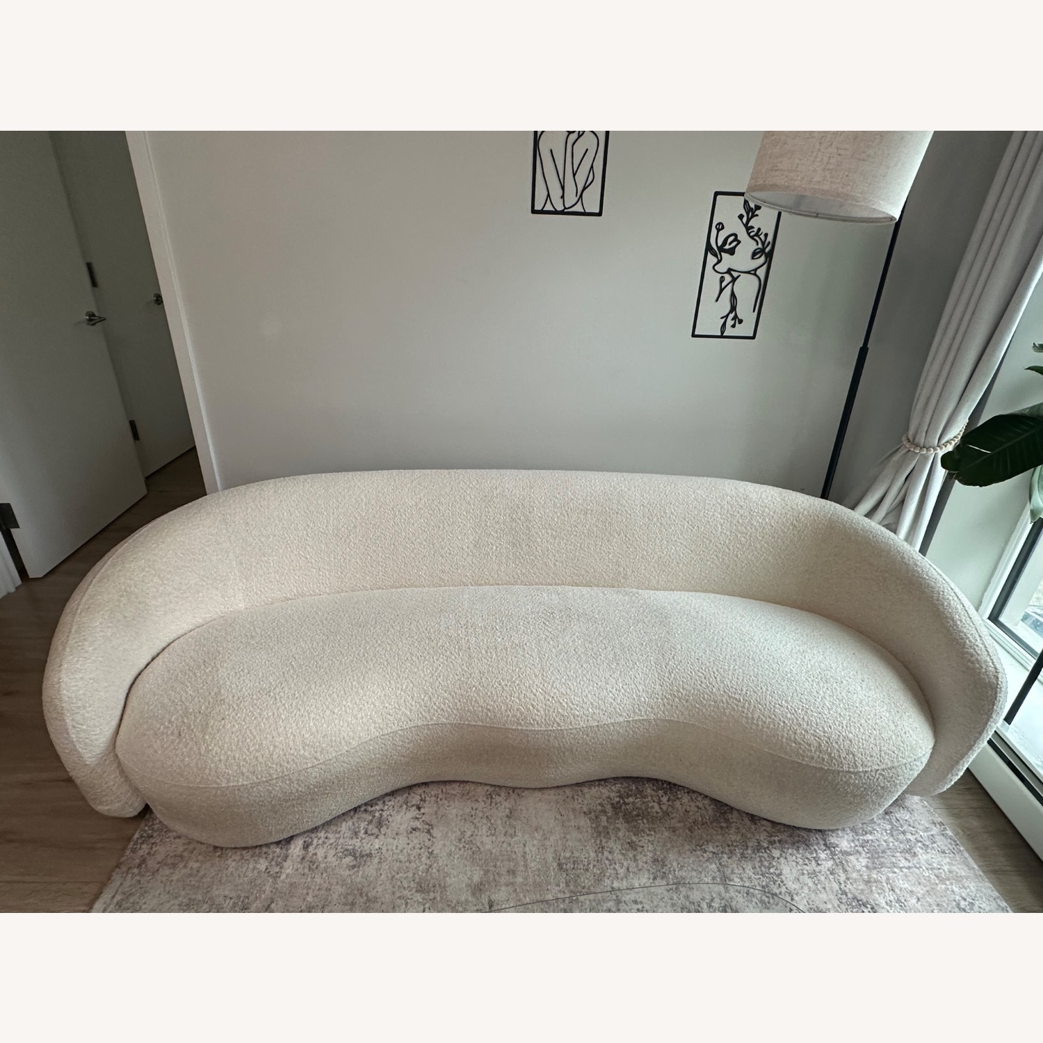 93.6" Curved Sofa Couch for Living Room - image-2