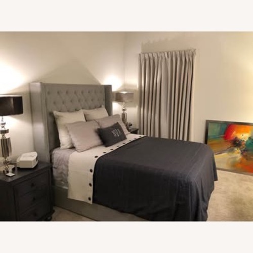 Used Restoration Hardware Adler Fabric Queen Bed for sale on AptDeco