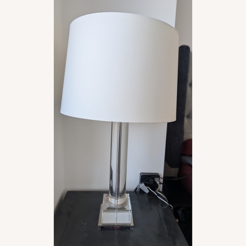 Used Robert Abbey Transparent Glass Table Lamp for sale on AptDeco