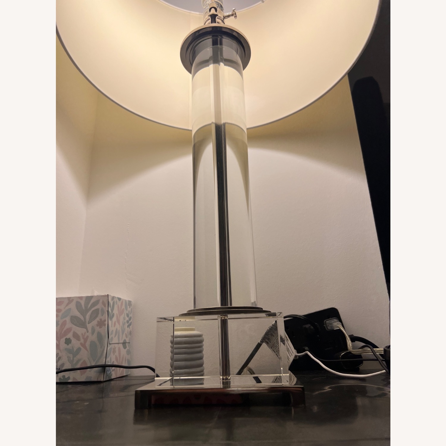 Robert Abbey Transparent Glass Table Lamp - image-3