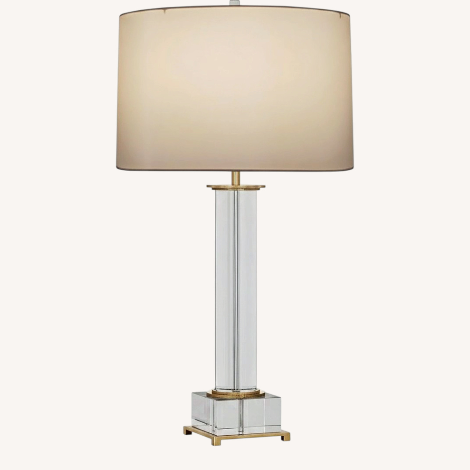 Robert Abbey Transparent Glass Table Lamp - image-0