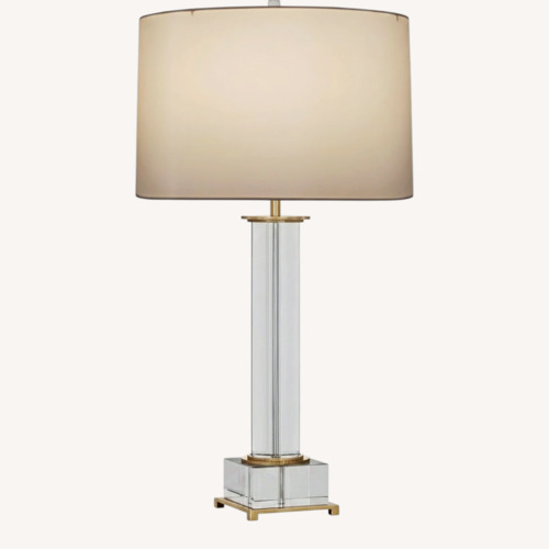Used Robert Abbey Transparent Glass Table Lamp for sale on AptDeco