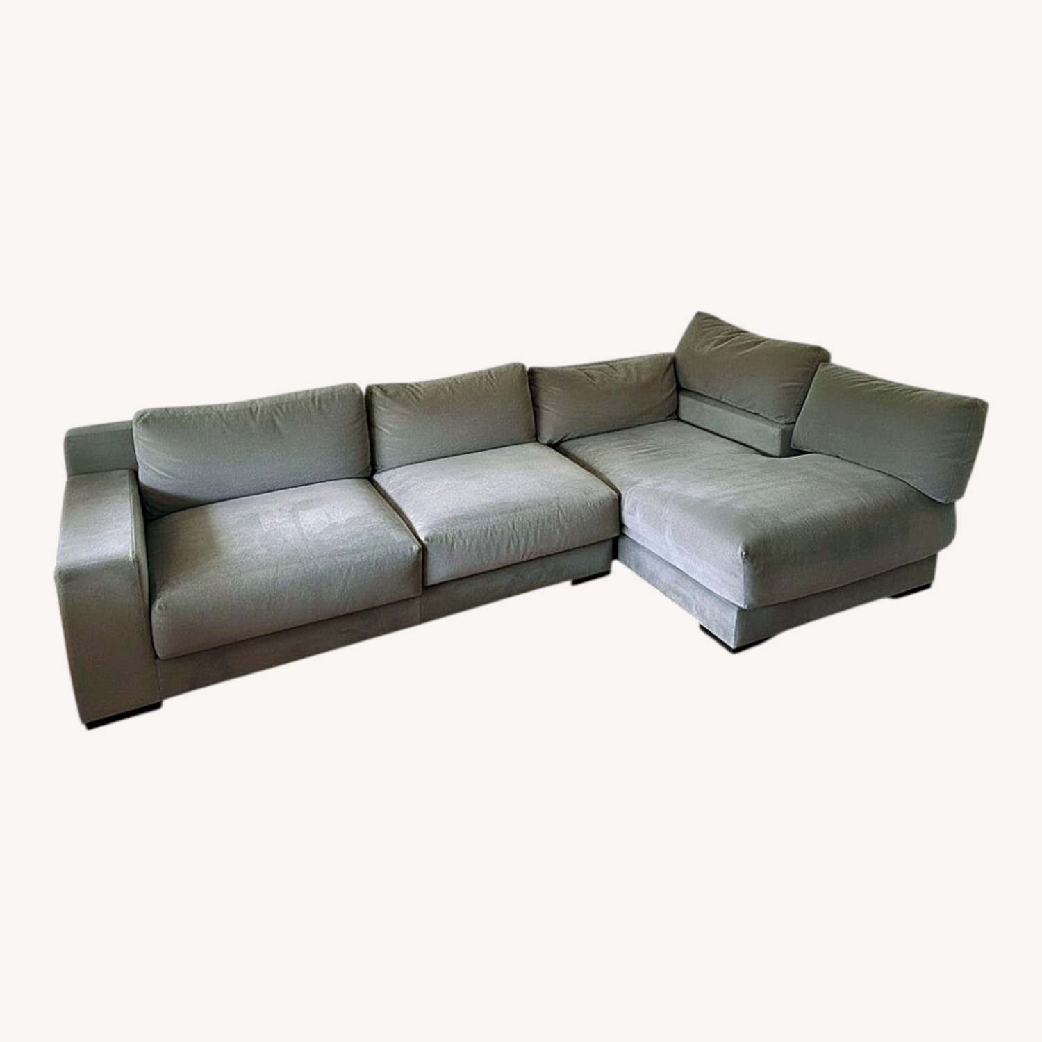 West Elm "Performance Velvet" 2 Piece Sectional - image-8
