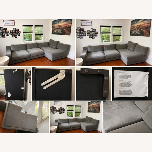 Used West Elm "Performance Velvet"  2 Piece Sectional for sale on AptDeco