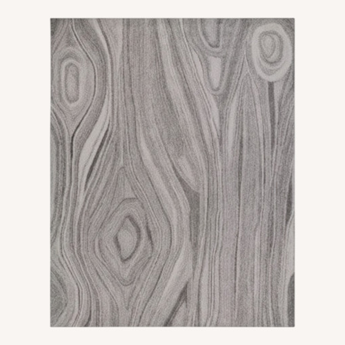 Used Safavieh Light Gray Wool Area Rug 5' x 8' for sale on AptDeco