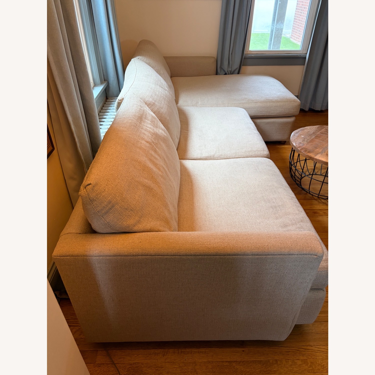 Jennifer Convertibles Natural 2 Piece Sectional - image-2