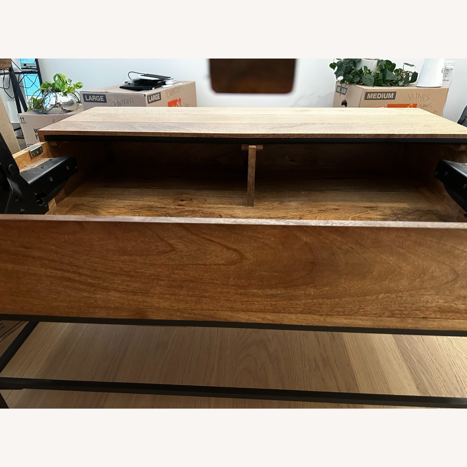 West Elm Solid Wood Coffee Table with Storage - image-6