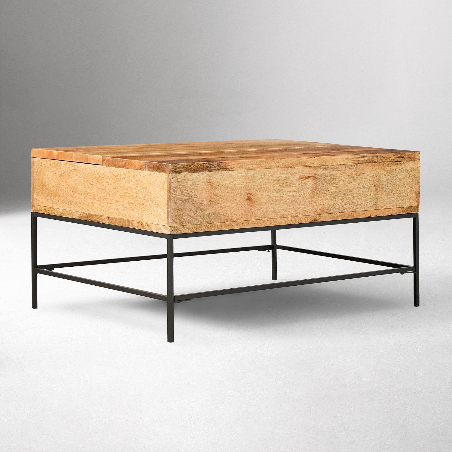 West Elm Solid Wood Coffee Table with Storage - image-9