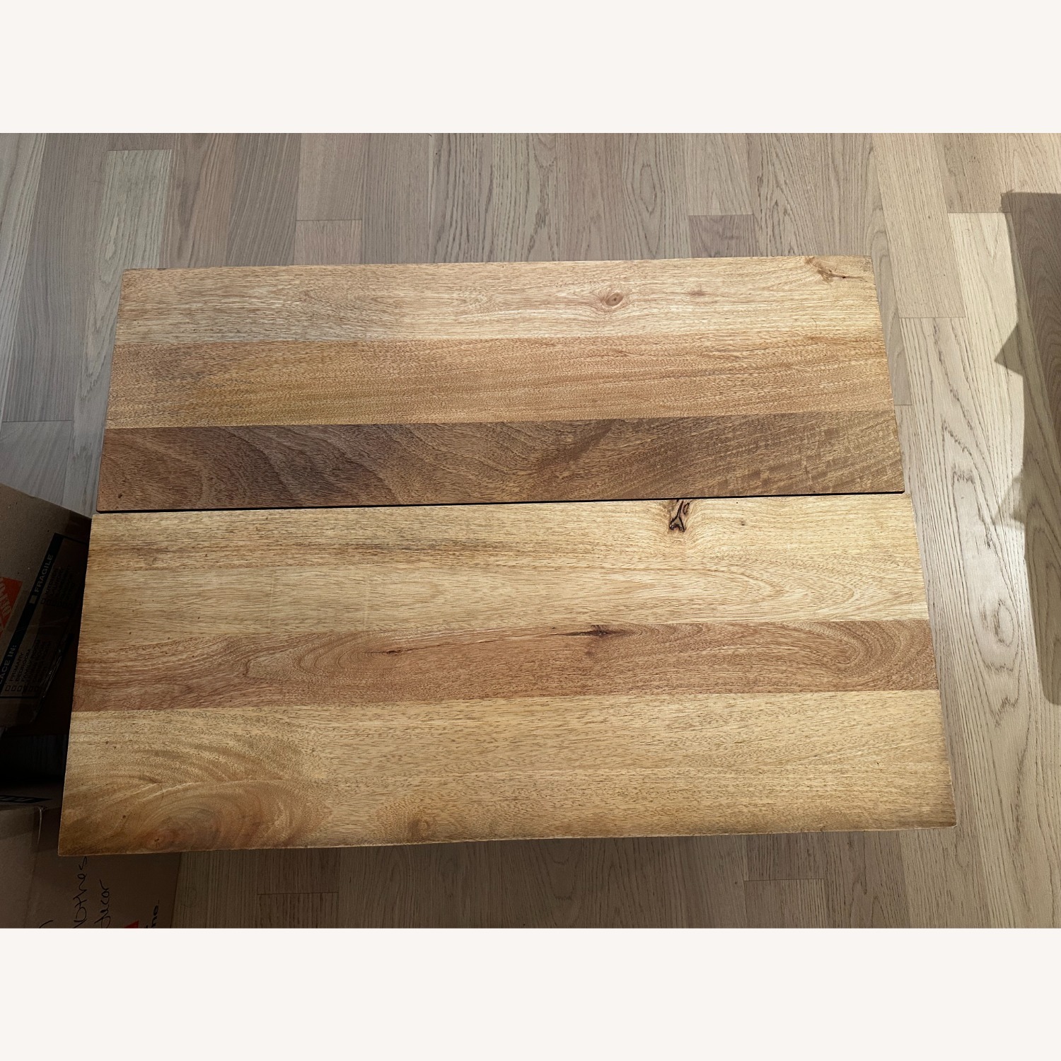 West Elm Solid Wood Coffee Table with Storage - image-8
