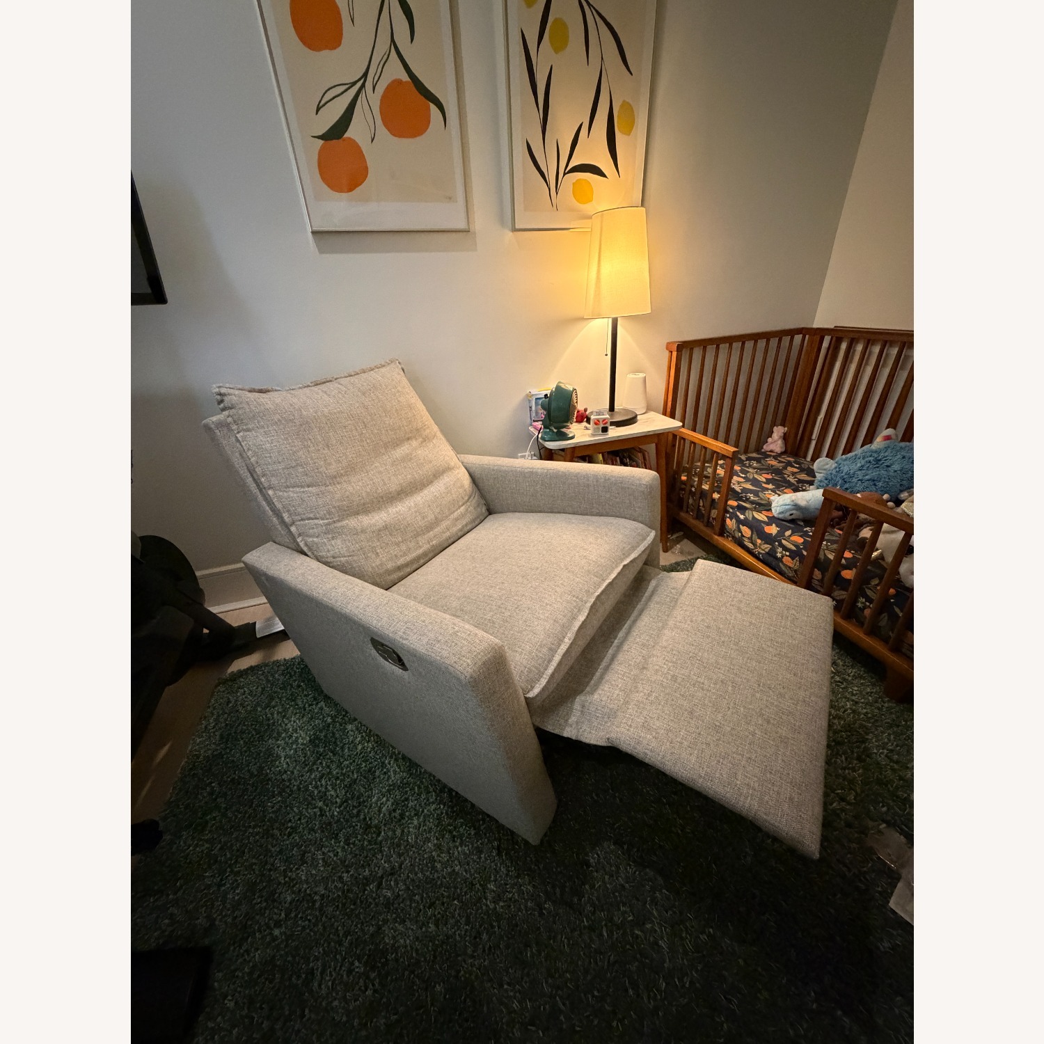 West Elm Paxton Glider Recliner Nursing Chair - image-2