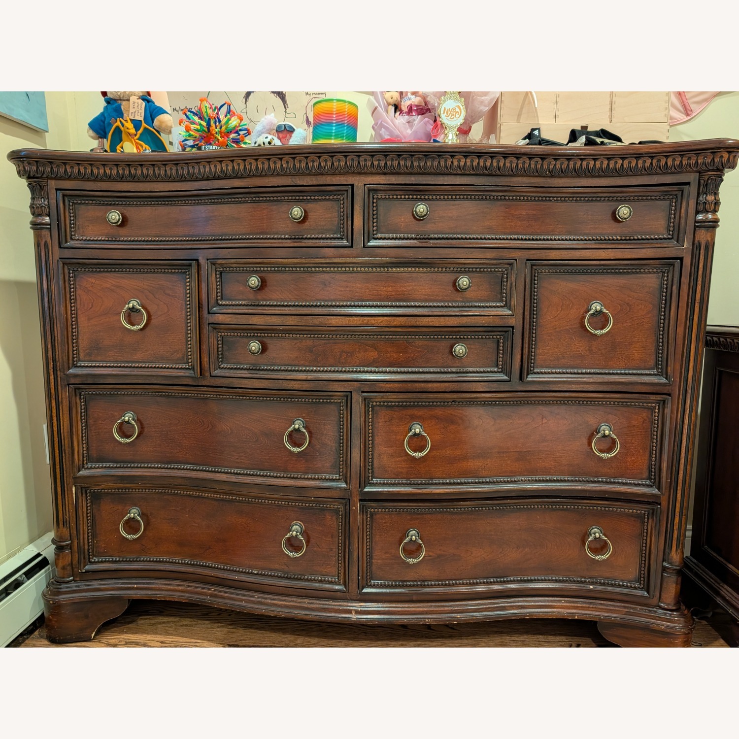 Solid Wood Mahogany Dresser - image-4