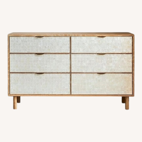 Used West Elm Ella Capiz 6 Drawer Dresser for sale on AptDeco