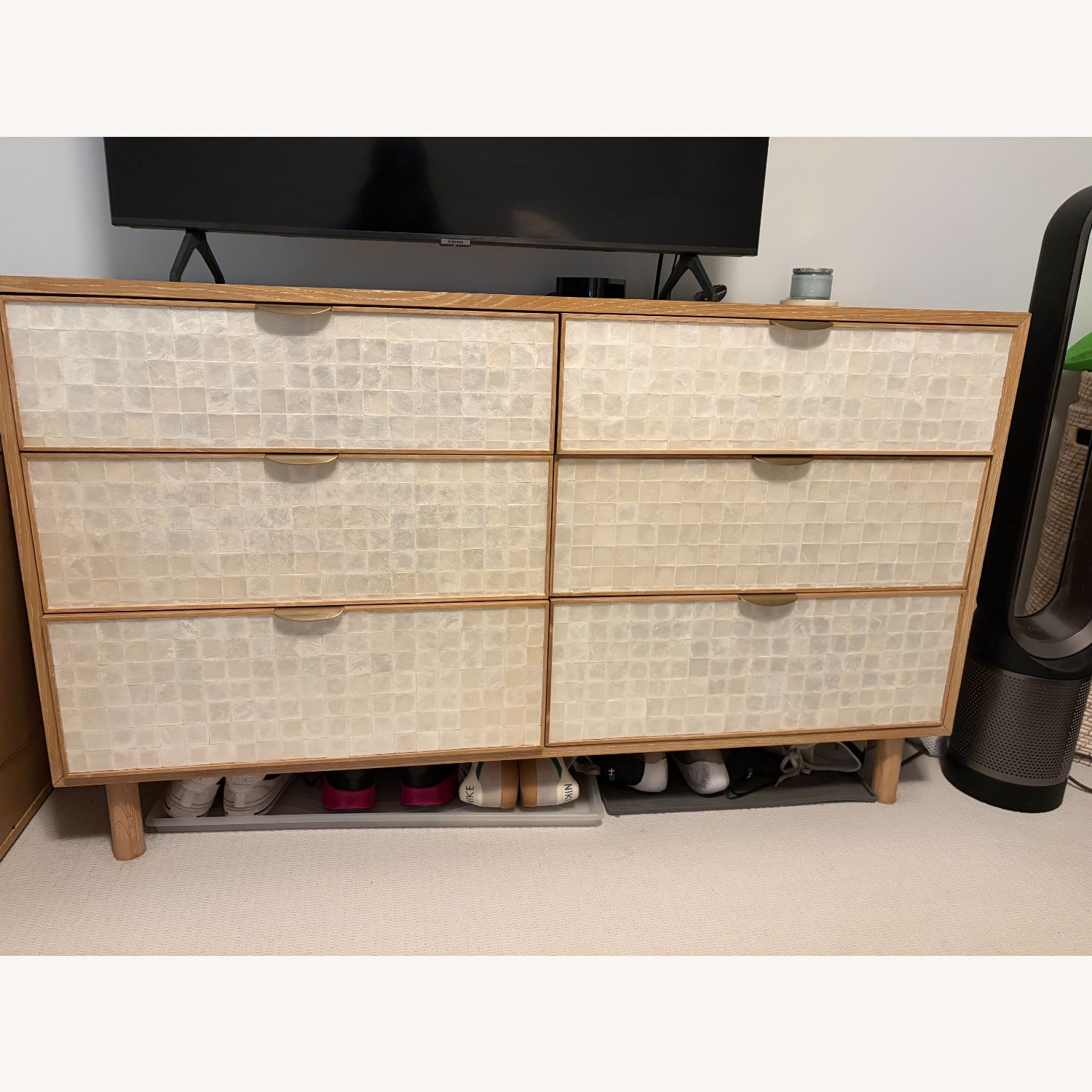 West Elm Ella Capiz 6 Drawer Dresser - image-2