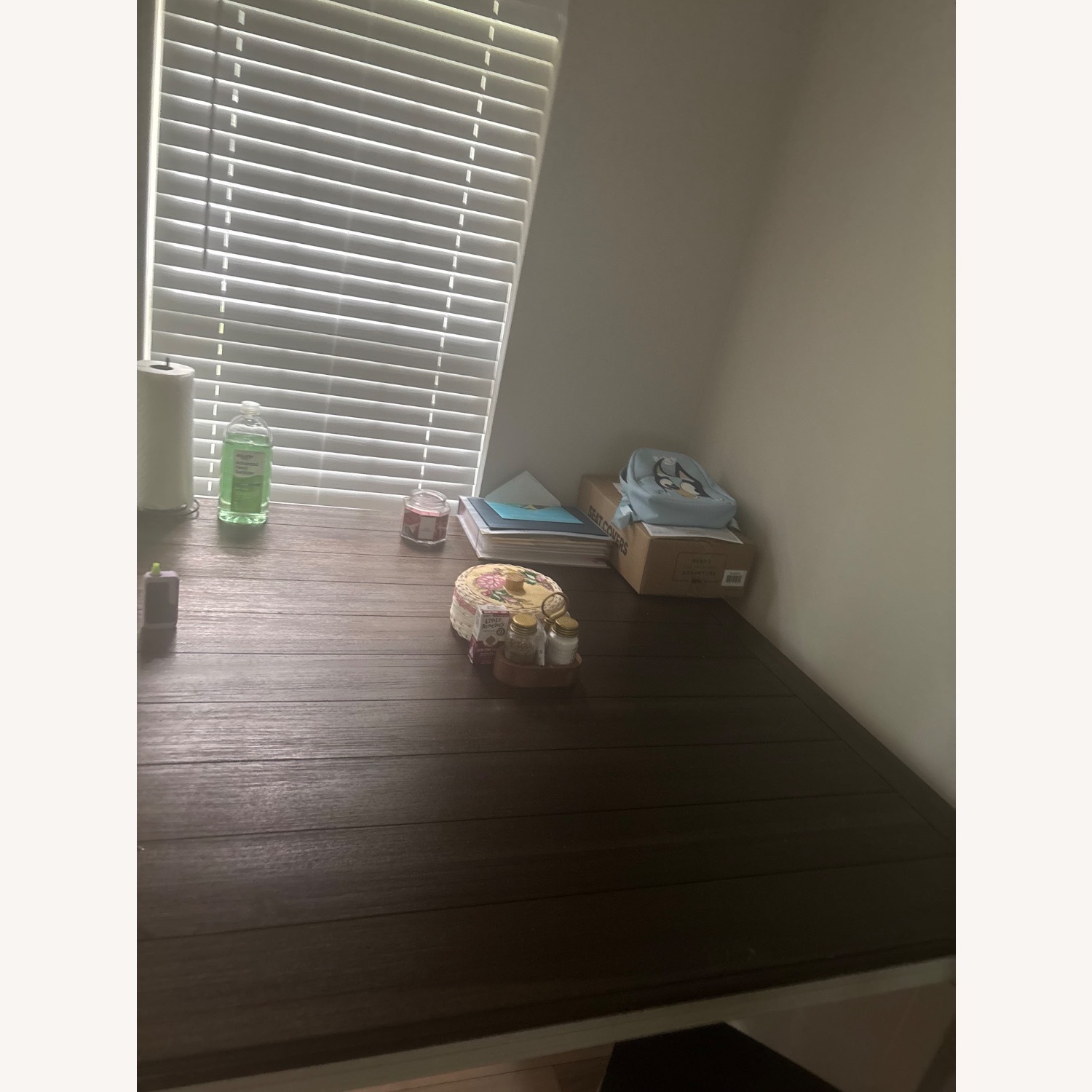 Rooms To Go Dark Brown Wood Dining Table - image-3