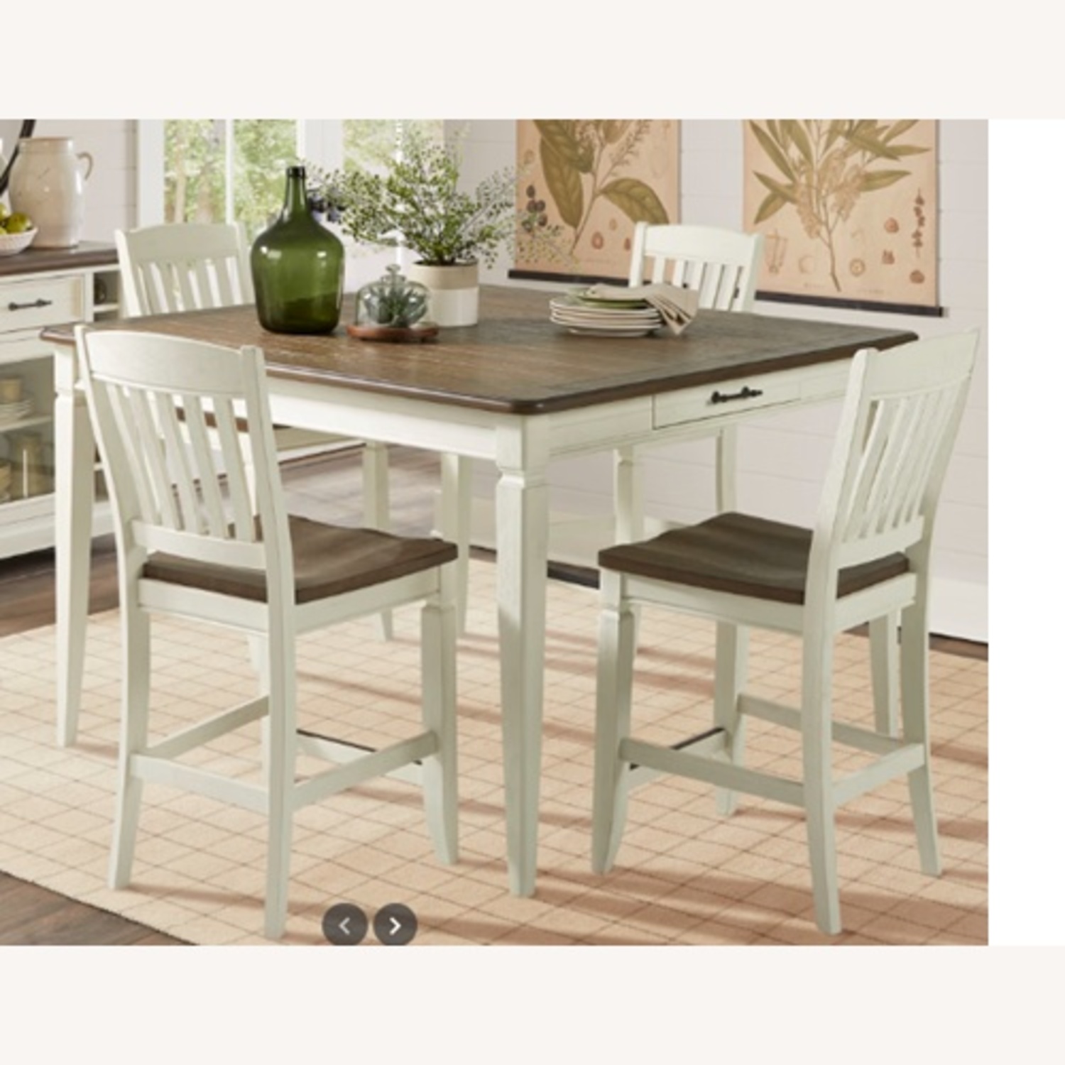 Rooms To Go Dark Brown Wood Dining Table - image-4