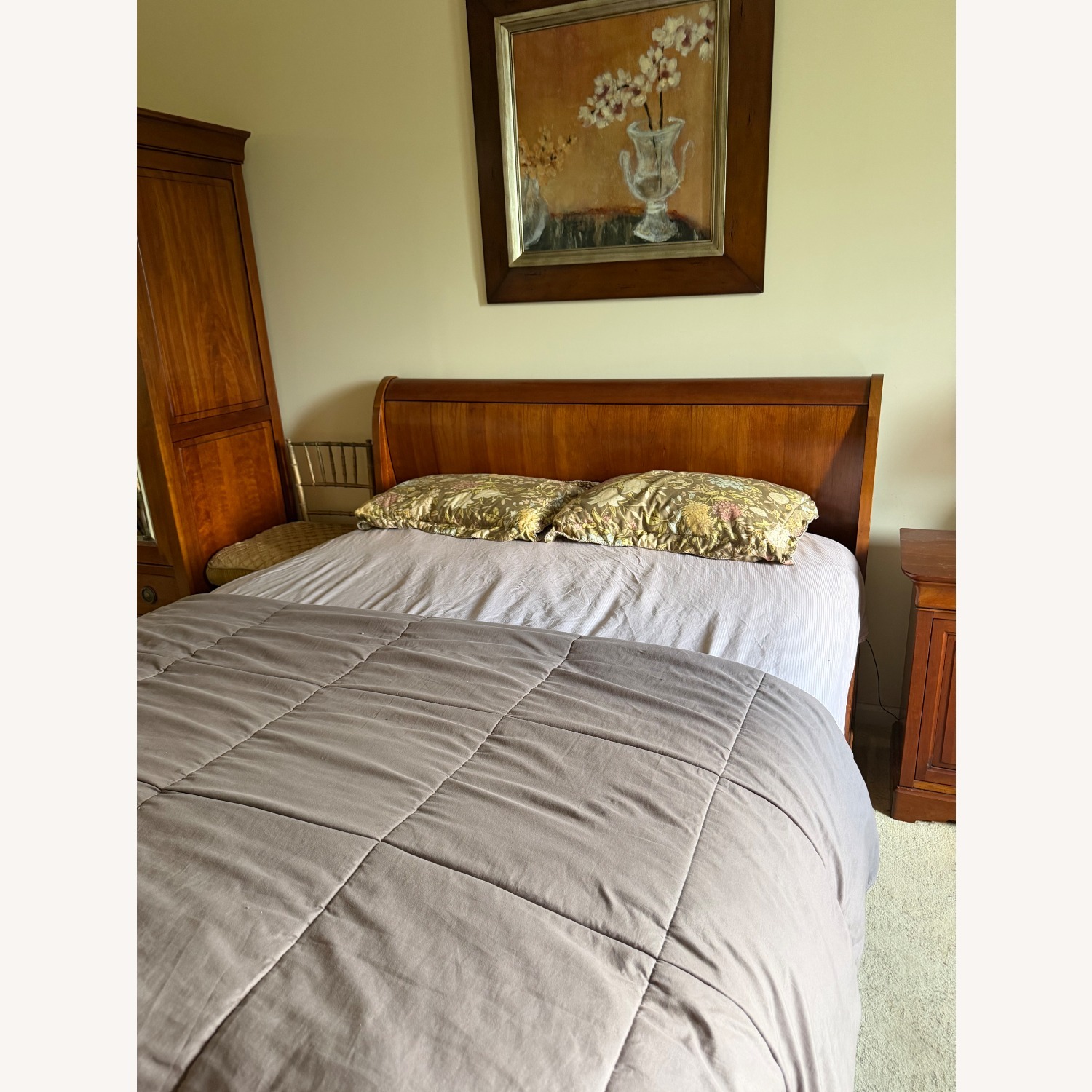 Grange Solid Wood Queen Sleigh Bed - image-2