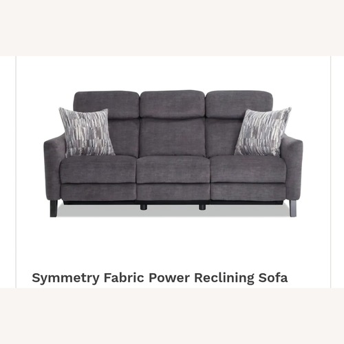 Used Symmetry Fabric Power Reclining Sofa for sale on AptDeco