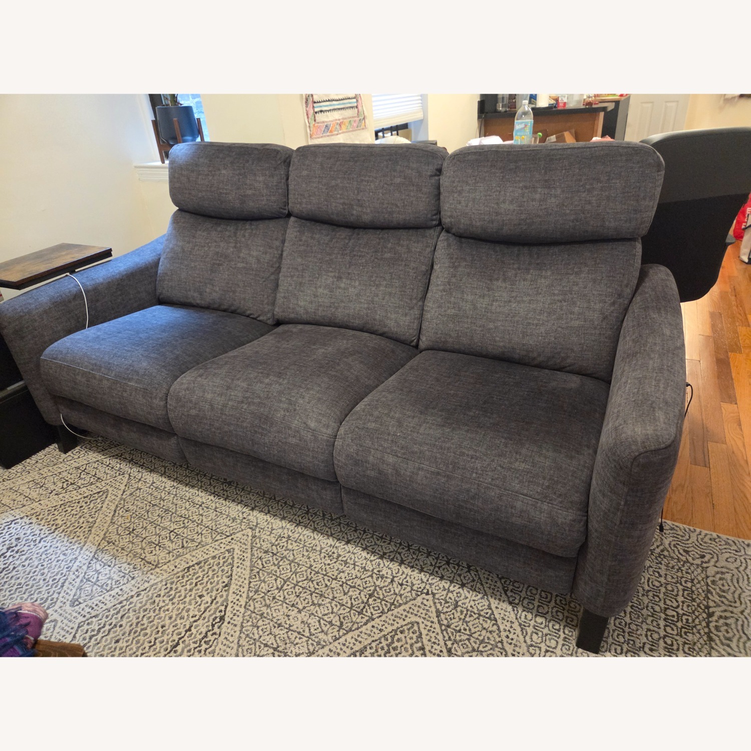 Symmetry Fabric Power Reclining Sofa - image-3