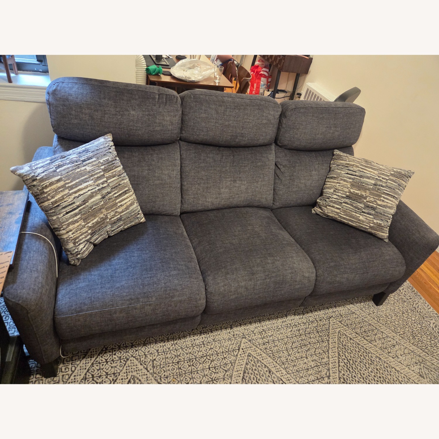 Symmetry Fabric Power Reclining Sofa - image-2