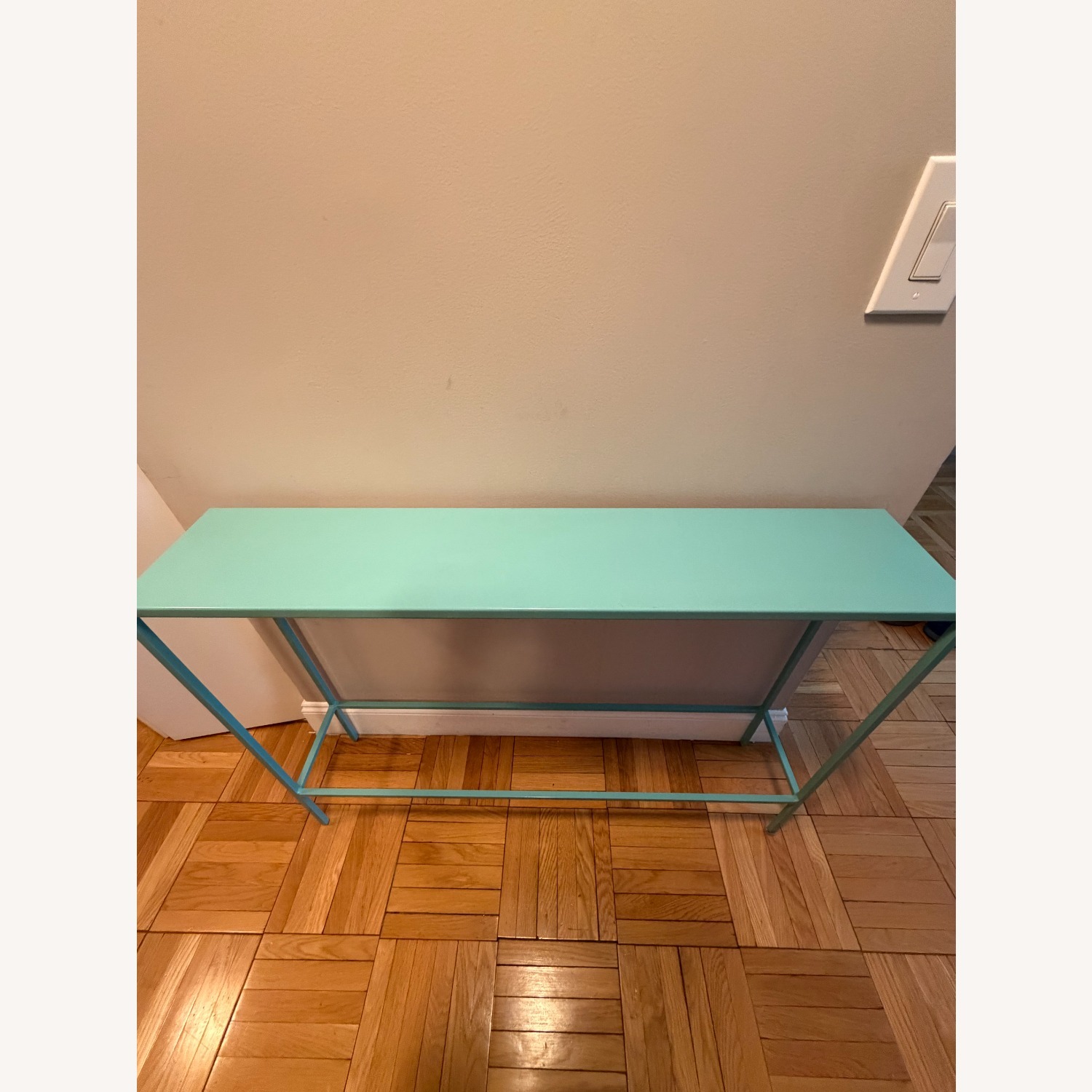 Room & Board Turquoise Metal Slim Console Table - image-2